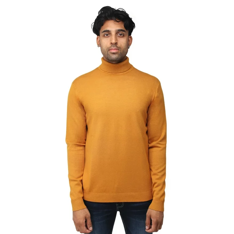 yellow turtleneck sweater mens